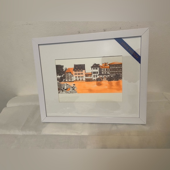 Authentic Louis Vuitton/Ruben Toledo “Strasbourg” Framed Postcard - Picture 3 of 5
